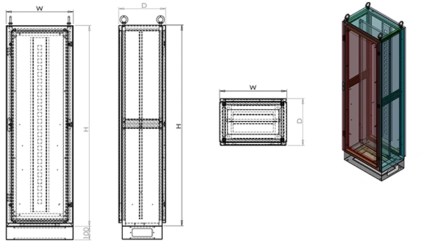Control Panel Enclosure (5-Fold Steel Profile)