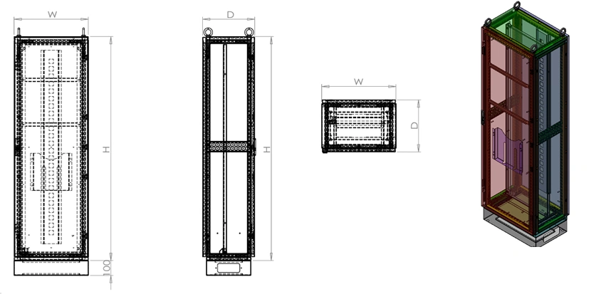 Control Panel Enclosure (5-Fold Steel Profile)