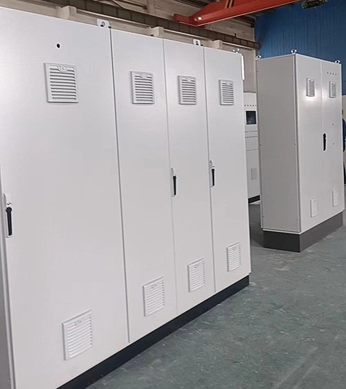 Freestanding Multi-Bay Control Cabinet