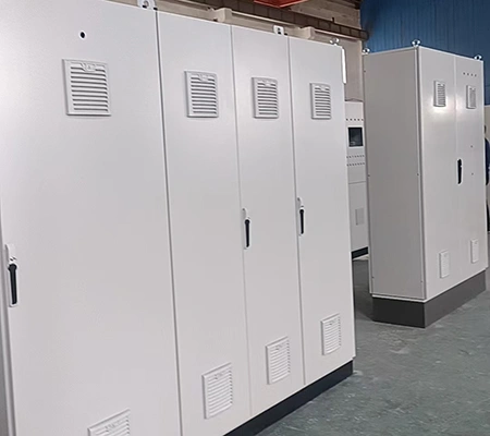 Freestanding Multi-Bay Control Cabinet